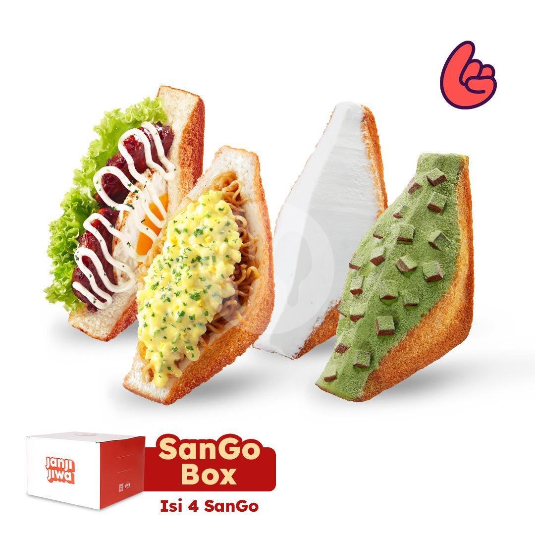 SanGo Box menu Kopi Janji Jiwa & Jiwa Toast, Imam Bonjol