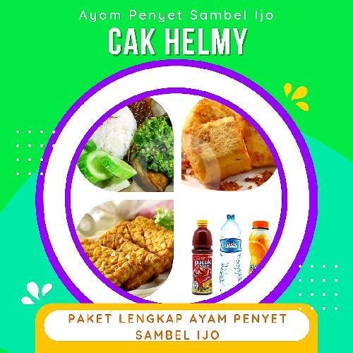 Ayam Penyet Sambel Ijo ( Dada ) menu Ayam Penyet Sambel Ijo Cak Helmy, Tebet