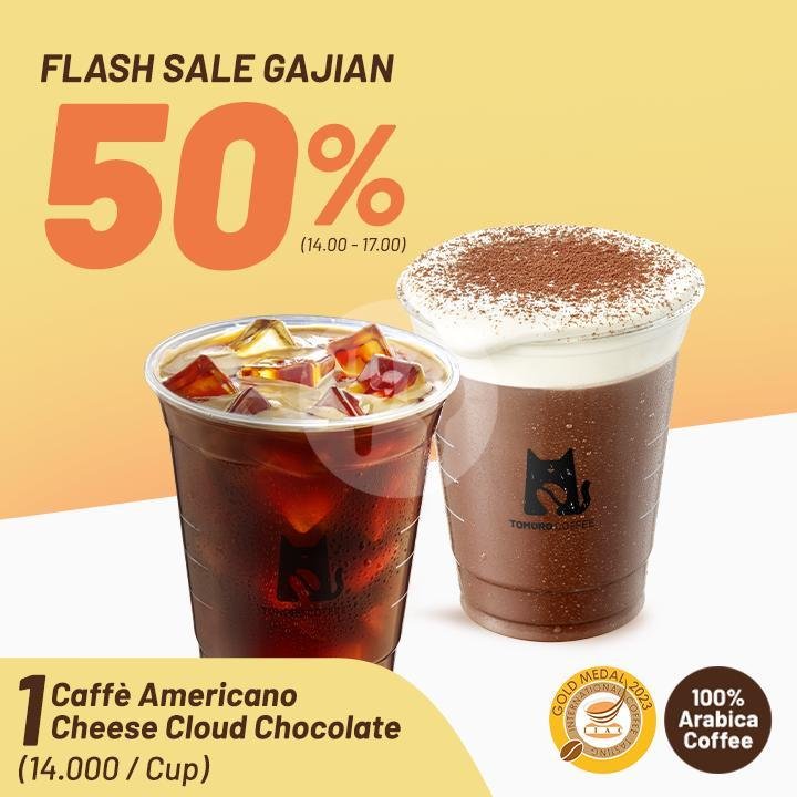 Flash Sale Gajian - 50% Disc Off menu TOMORO COFFEE, Taman siswa