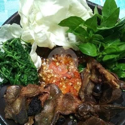 Lalapan Jamur Crispi menu Tahu Telor Lalapan 57 Ikan Tombro Tunjungsekar