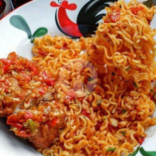 Nasi Kulit Ayam Krispy+Es Teh menu Ayam Geprek Dapur Leoni, Pedurungan