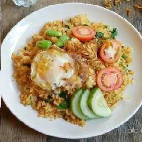 Nasi Goreng telor+Ati Ampela menu Nasi Goreng Laris Jaya, Kebon Jeruk