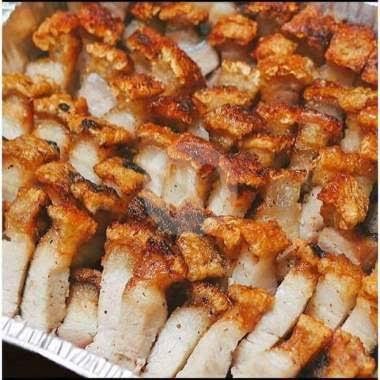 Sate Babi menu Nasi Campur Ncek, Senen