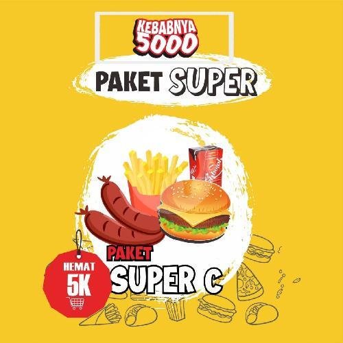 Paket Super D menu Kebab Cikalang, Siliwangi Cikalang