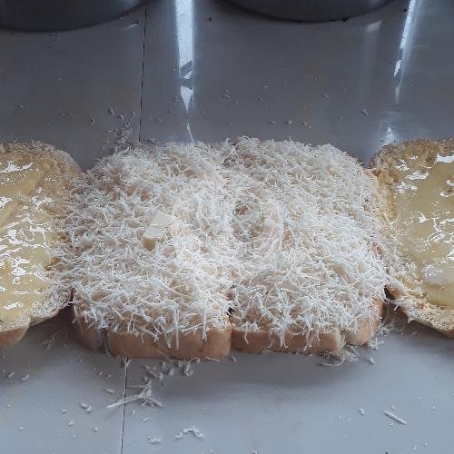 Tawar kecil keju coklat susu menu ROTI BUMBU BAKAR SARI RASA CI CAHEUM