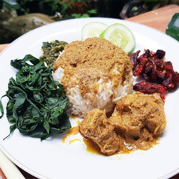Paket Padang Vegan 5 menu Padang Vegan Damai, Foodcourt Mall Malioboro
