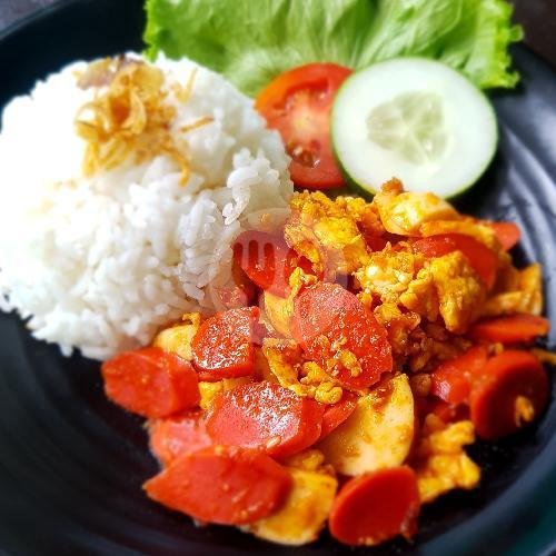 Nasi Tongseng Fillet Ayam menu Ayam Geprek Waroenk Guspray, Baki