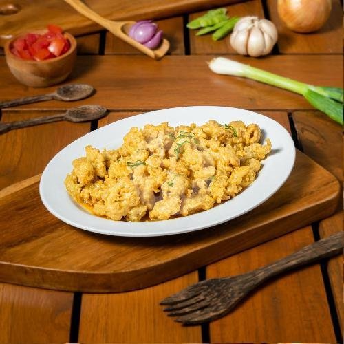 Cumi Goreng Telur Asin menu Zona Seafood, Kotabaru