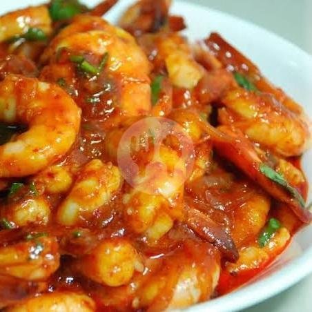 Udang Asam Manis menu Ayam Geprek Bang Ben, Nagrak Raya