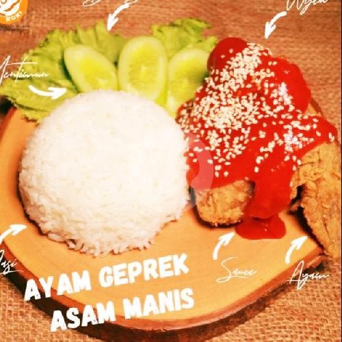 Paket Geprek Lada Hitam menu Bengkel Perut, Siliwangi