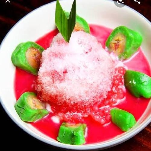 Es Pisang Hijau menu Soto Betawi Cemara, Kodam Raya