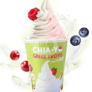 Froyo To Go Mix - Original & Peach Mango (Choose 1 Topping For Free) menu ChiaYo, Paskal 23