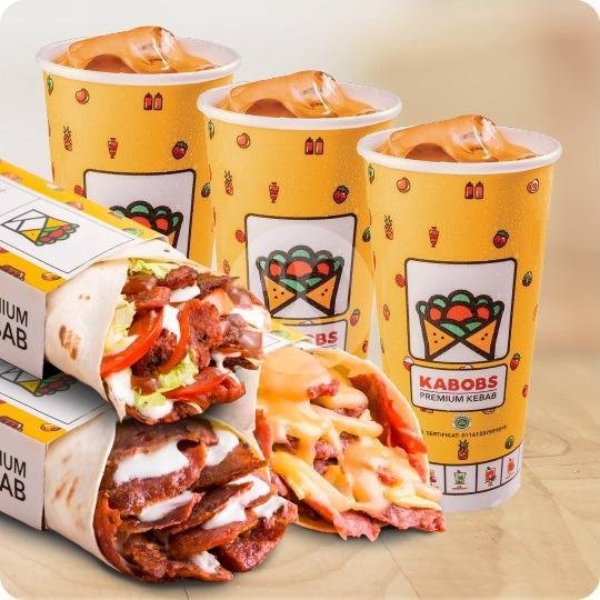 Combo Bertiga C menu KABOBS - Premium Kebab, Yogya Tegal