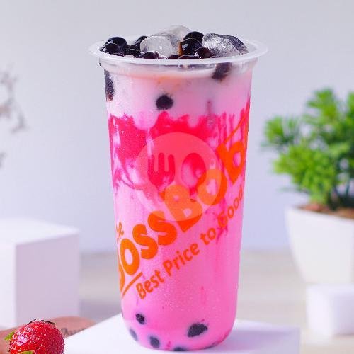 Red Velvet Boba Milk menu The Bossboba, Kemantran