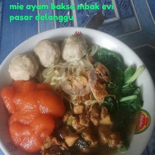 Mie Ayam Bakso Biasa menu Bakso Beranak Mbak Evi, Delanggu