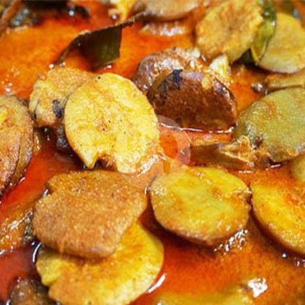 Rendang ATI SAPI+Sayur+sambal menu Nasi Padang MAK SYAWAL (Masakan Padang), Wonocolo