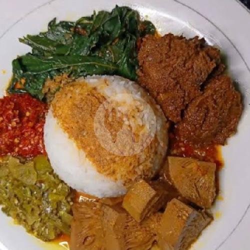 Nasi Rendang Sapi+Telor menu RM PADANG PONDOK AMBO, Jl. Kabupaten Km 2