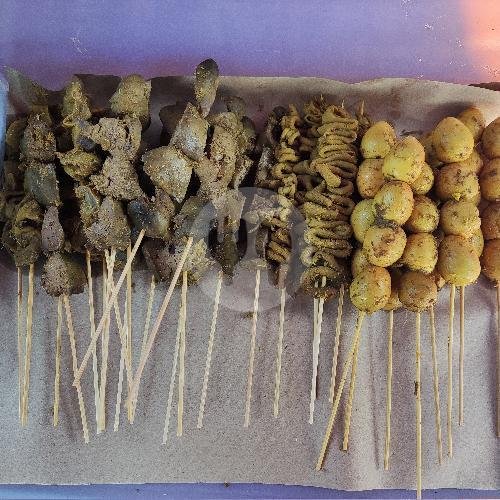 Sate Usus menu Bubur Ayam Boga Rasa Pak Bewok, Jagakarsa