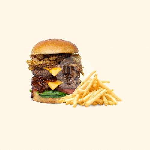 Double Partner Death menu Arm Burger, Currie Bandung
