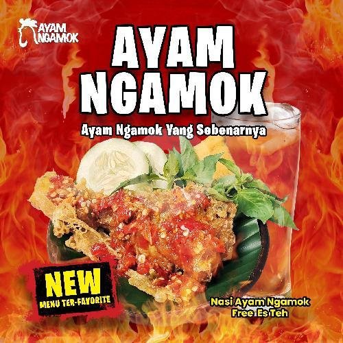 Ayam Ngamok + Nasi menu Ayam Ngamok Simerah, Mertojoyo