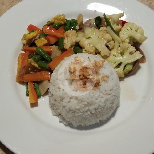 Ramesan 2 : Nasi + 1 Telur + 1 Sayur menu Ling Chick, Garuda