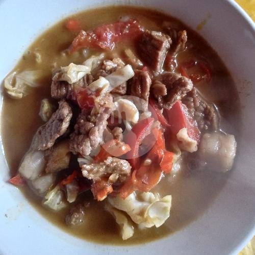 Tongseng Sapi menu Sate Solo Colomben Pak Komar, Cibogo