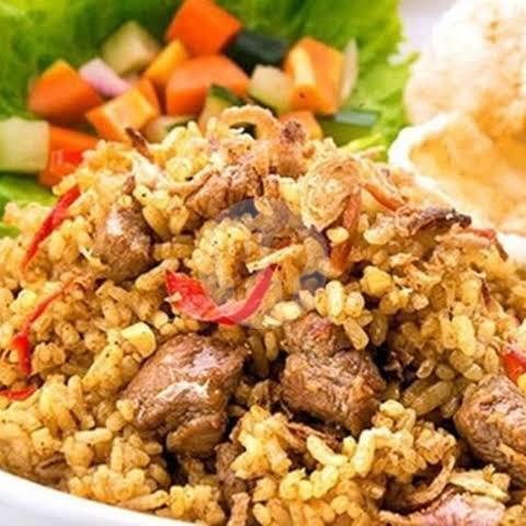 Nasi Goreng Kambing menu Nasi Goreng Kambing Ortega, Kramat Sentiong