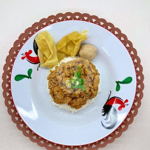 Bakso Goreng Ayam menu Mie Ayam Bangka Asan, Pondok Bambu