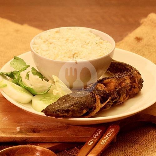 Nasi Biasa + Nila Goreng / Bakar menu Pecel Lele & Nasi Uduk Cak Doel, Banteng Utama