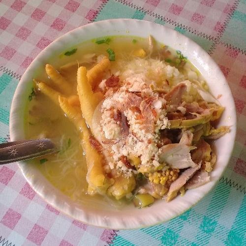 Soto Ayam + Nasi + Kepala Leher menu Soto Surabaya Cak Doel, Terminal Condongcatur