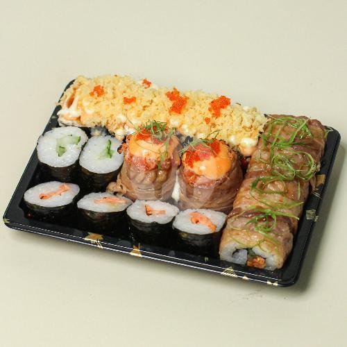 Ganbatte Platter menu Sushi Kashimura, Jatinegara