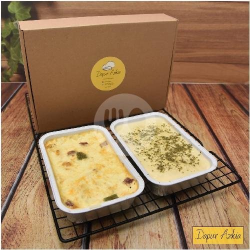 Makaroni Panggang Size Ngemil/S 7x7cm (1 Box Isi 4 Pcs) 400g menu Dapur Azkia Cawang