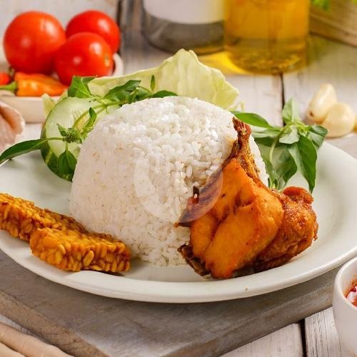 Lele + Nasi menu Lalapan Cak Qodir, Dau