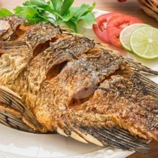 1pcs Ikan Nila Goreng menu Ayam Goreng & Bakar Bumbu Lengkuas Pak Imam, Lembang