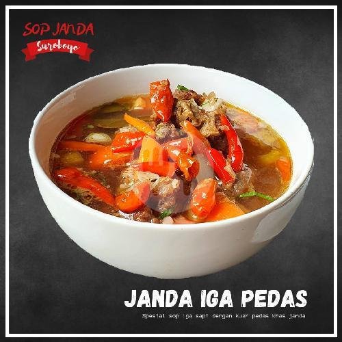 JANDA IGA PEDAS menu Sop Janda Suroboyo - Ondomohen, Genteng