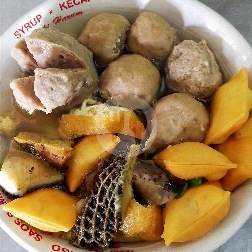 Pangsit menu Mie Ayam Bakso Lestari Pak No, Bringin