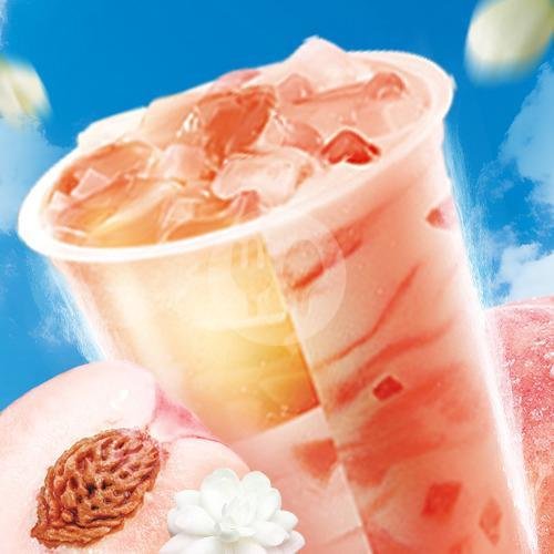 Peach Jasmine Tea menu Mixue, Kepiting