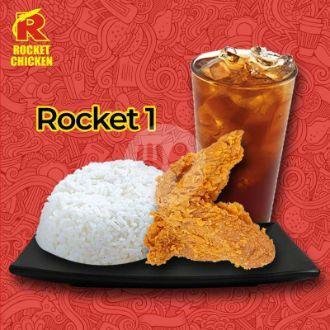 Nasi menu Rocket Chicken, Karanganyar Pekalongan