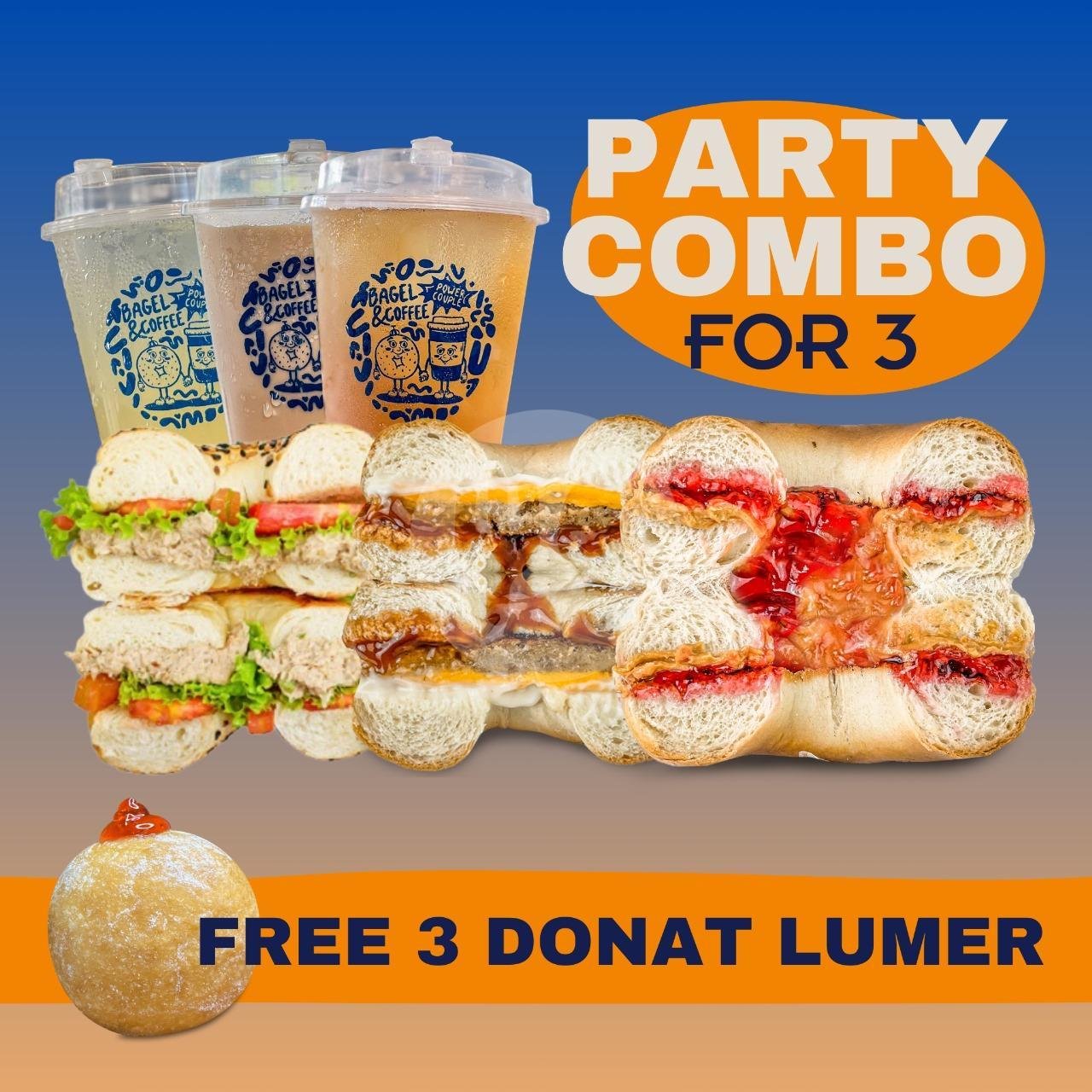Party Combo For 5 menu Mad Bagel & Sandwich, Bandung