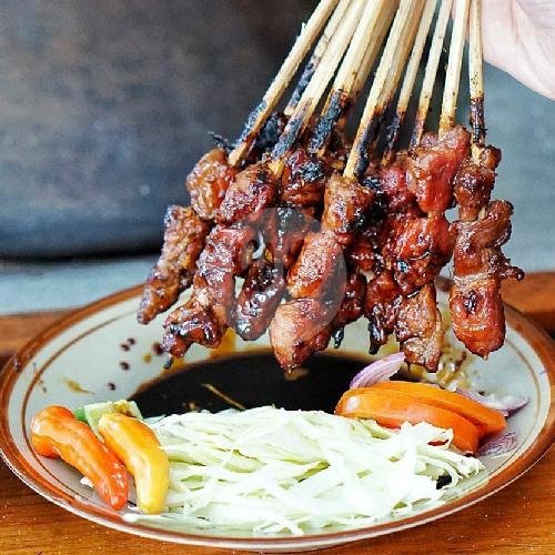 Sate Daging Porsi Kecil 6 Tusuk menu Sate Buntel Badran, Badran Purwosari Laweyan