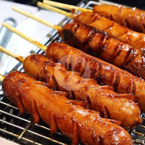 Sate Sosis Brewust Besar menu Angkringan Mang Bro, Ciputat