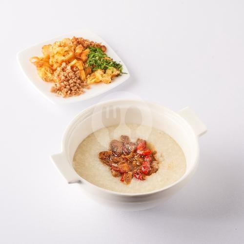 Bubur Sapo Sapi Cincang menu Bubur Ayam Tangki 18 Wawah Semarang, Ruko Sunindo Plaza, Sekayu