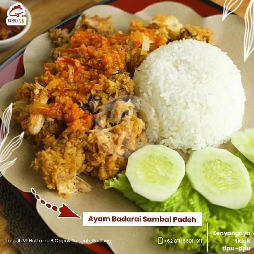 Paket Super Komplit Es Teh Manis Mie Padeh Ayam Geprek menu Geprek 911, Cabang Pasar Baru