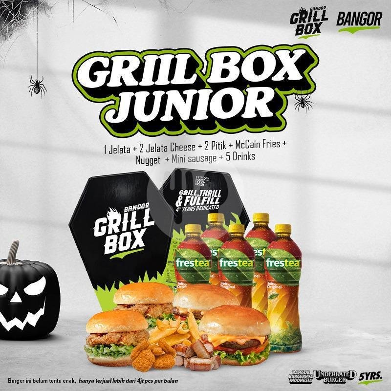Halloween Superior menu Burger Bangor Express, Nglames Madiun