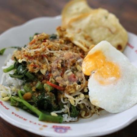 Nasi Pecel Telur Mata Sapi menu Nasi Pecel Premium, Tenggilis Mejoyo