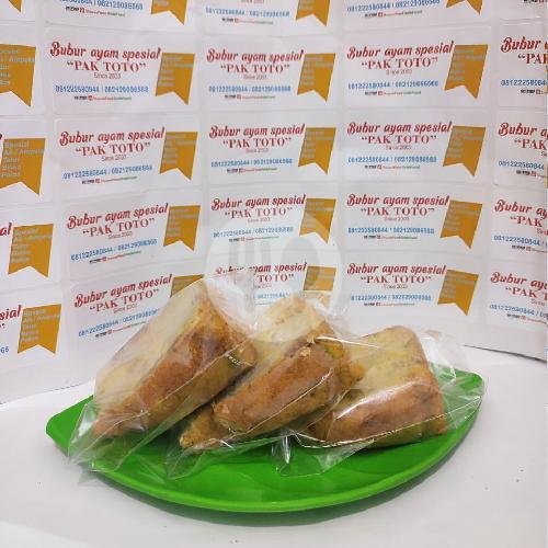 Bolu Pisang menu Bubur Ayam Pak Toto, Terusan Buah Batu