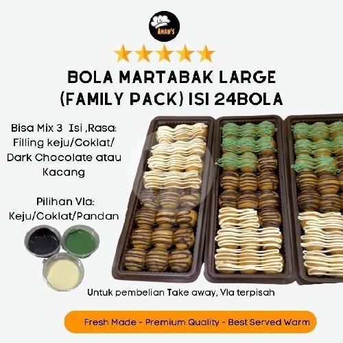 Bola Martabak Pingpong Isi Kacang Individual menu Amaws Martabak Lessfat
