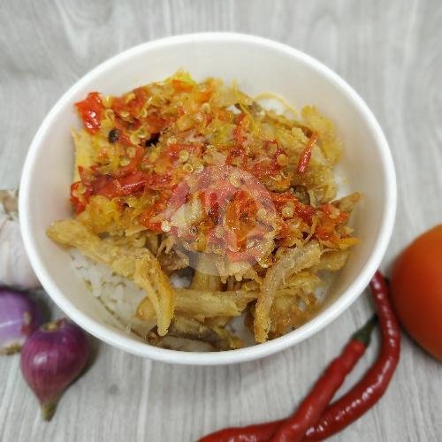 Rice Bowl Kuning Ayam Geprek Sambal Matah menu Tekmigo Rice Bowl (Nasi Kuning & Nasi Uduk), Bintaro
