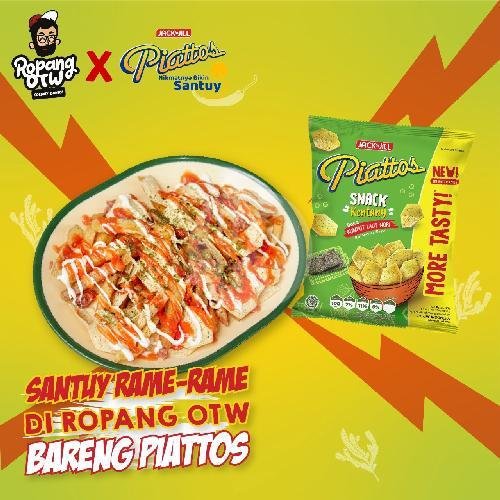 Corndog Sosis Piattos Sapi Panggang menu Ropang OTW, Pelajar Pejuang