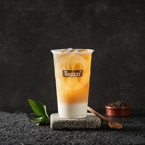 Passion Fruit Orange Green Tea menu Teazzi, Galaxy Mall Surabaya